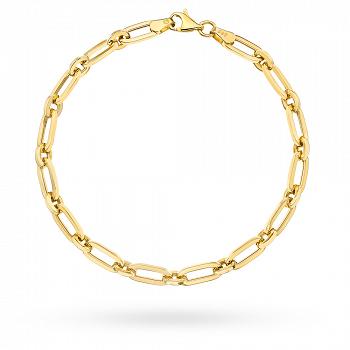 Bransoletka złota długie ogniwka i kółka FUG2-17-B00802-2