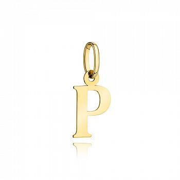 Zawieszka złota literka P P-FUG6-20-Z00110-2-