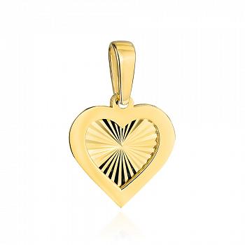 Zawieszka złota diamentowane serce w oprawie FUG6-37-Z00542-2