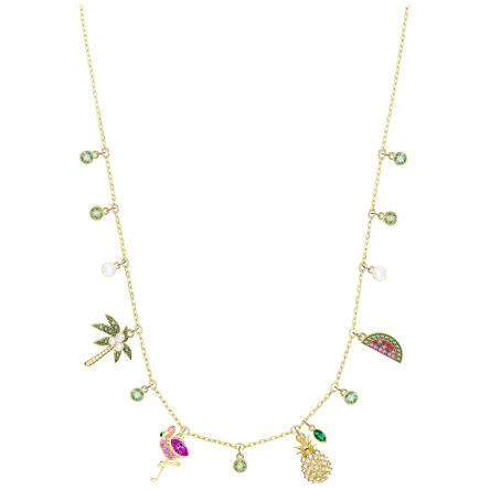 Naszyjnik SWAROVSKI • Lime Charms Necklace, Multi-colored, Gold plating 5375302