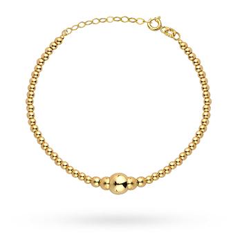 Bransoletka złota z kuleczek FUG2-B01063-585