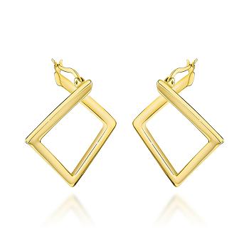 Kolczyki złote geometryczne romby FUG7-42-K01681-2