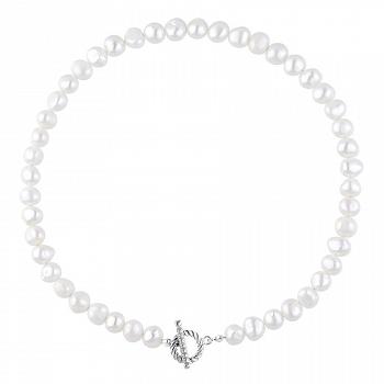 Naszyjnik z pereł z ozdobnym zapięciem WA647