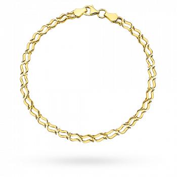 Bransoletka złota podwójne fale FUG2-31-B00889-2