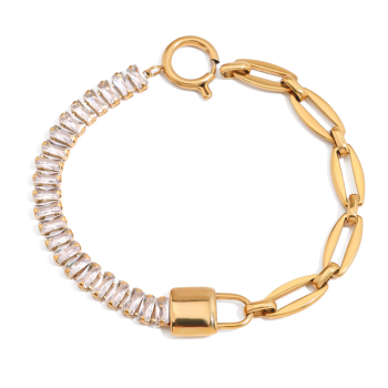 Bransoletka złota z kamieniami FUGJDB0304013