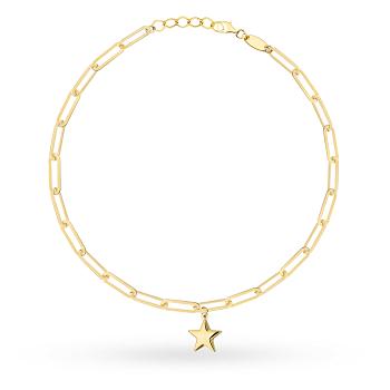 Bransoletka złota ogniwa i gwiazdka FUG2-31-B01014-2