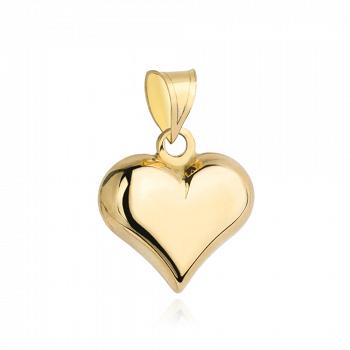 Zawieszka złota wypukłe serce średnie FUG6-31-Z00509-2