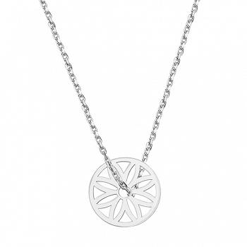Naszyjnik srebrny celebrytka ażurowe kółko FUGG0103N
