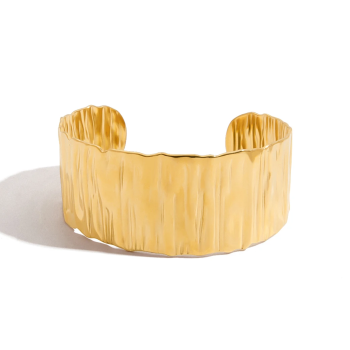 Bransoletka damska złota sztywna mankiet FUGJDB0104018