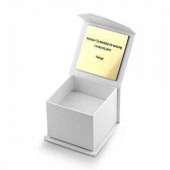 Pudełko ozdobne na pierścionek z GRAWEREM GRATIS