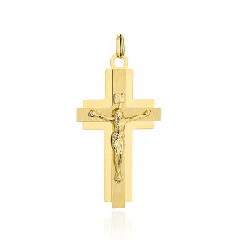 Złoty krzyżyk wizerunek Pana Jezusa FUG4-15-C00133-2