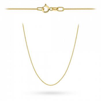 Złoty łańcuszek Pancerka gładka 38 cm FUG1-26-L00126-2