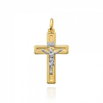 Złoty krzyżyk z wizerunkiem ukrzyżowanego Jezusa FUG4-15-C00094-2