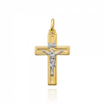Złoty krzyżyk z wizerunkiem ukrzyżowanego Jezusa FUG4-15-C00094-2