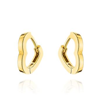 Kolczyki złote kontur serca FUG7-K01778-585