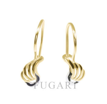 Złote kolczyki z cyrkoniami J/PR/K-K161