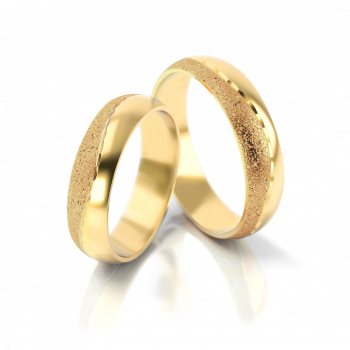 Obrączki ślubne żółte złoto 4 mm próba 585 • FS11/4