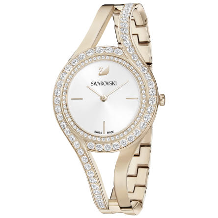 Zegarek Swarovski • Eternal Watch, Metal bracelet, White, Champagne gold tone 5377563