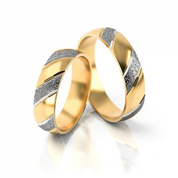 Obrączki ślubne żółte złoto 4,3mm próba 585 • FS4