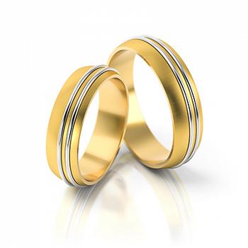Obrączki ślubne żółte złoto 5,5mm próba 585 • FS112