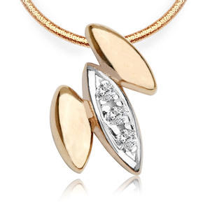 Zawieszka złota z cyrkoniami ZFB6018