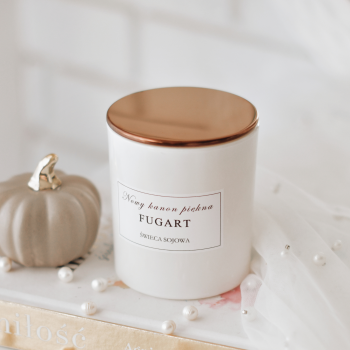 Naturalna świeca sojowa biała KOKOS Z LIMONKĄ - GRAWER gratis