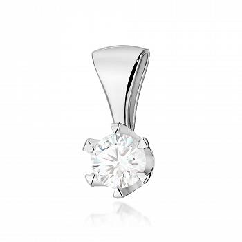 Zawieszka z białego złota z brylantem 0.70 ct FZ220-B585-B0.70