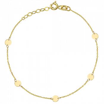 Bransoletka złota pełne kółka FUG2-21-B00609-2