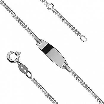 Bransoletka srebrna blaszka do graweru FUGG0043