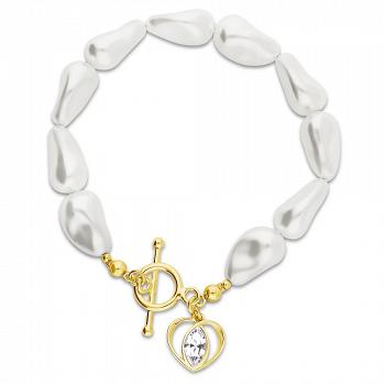 Bransoletka z kryształami Swarovskiego Spark Barocco BDG42285843CW