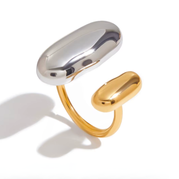 Pierścionek duży dwukolorowy FUGJDR0303003-PS