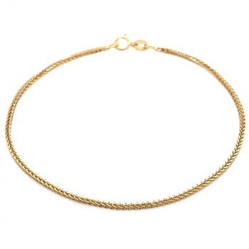 Bransoletka z żółtego złota splot Lisi Ogon FUG2-26-B00612-2