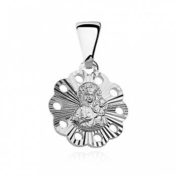 Srebrna zawieszka medalik Matka Boska Częstochowska FUGMD069