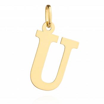 Zawieszka złota literka U duża FUG6-20-Z00219-2