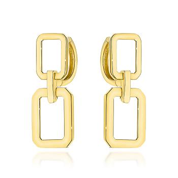 Kolczyki złote prostokąty FUG7-K01736-585