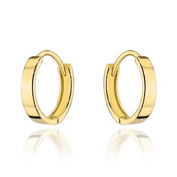 Kolczyki złote gładkie kółka FUG7-K01759-585