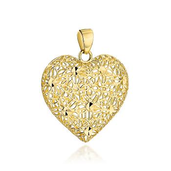 Zawieszka złota ażurowe serce FUG6-Z00634-585