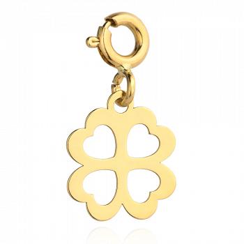 Zawieszka złota charms koniczyna FUG6-20-Z00244-2