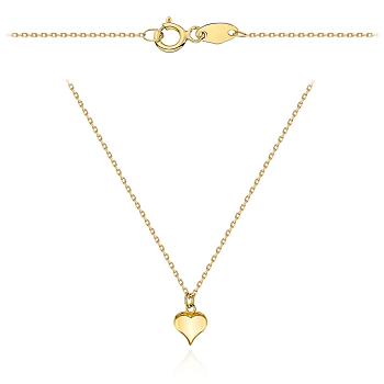 Naszyjnik złoty wypukłe serce FUG3-31-N00639-2