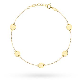 Bransoletka złota pełne kółka FUG2-40-B00994-2