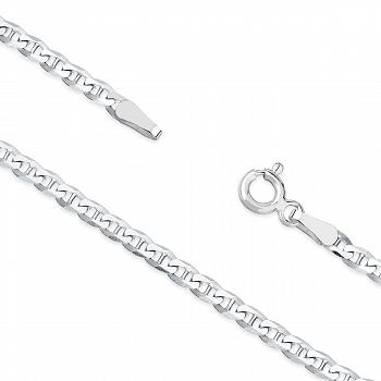 Srebrny łańcuszek Pancerka z poprzeczką 45 cm FUGTRV60/45