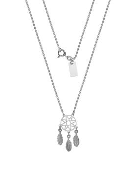 Naszyjnik srebrny celebrytka • Łapacz snów 2/ŁSS