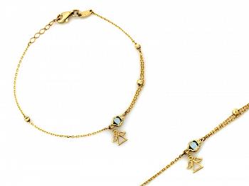 Bransoletka złota z aniołkiem FUGBR5127