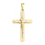 Złoty krzyżyk z wizerunkiem Jezusa mały FUG4-15-C00037-2