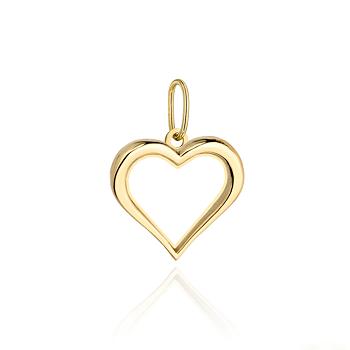 Zawieszka złota serce kontur FUG6-Z00613-585