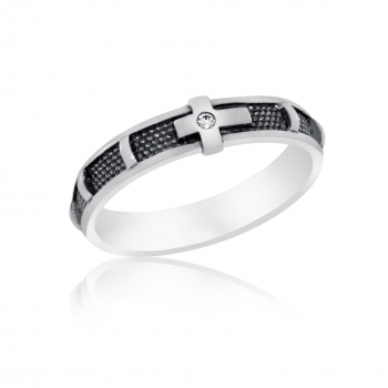 Pierścionek różaniec na palec z cyrkonią PS1865