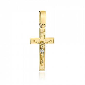 Złoty krzyżyk z wizerunkiem Jezusa FUG4-9-C00106-2