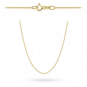 Złoty łańcuszek Pancerka gładka 42 cm FUG1-1-Ł00031-2