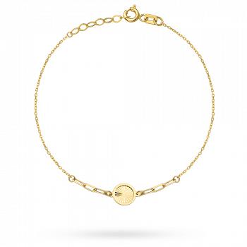 Bransoletka złota diamentowane kółko FUG2-4-B00718-2