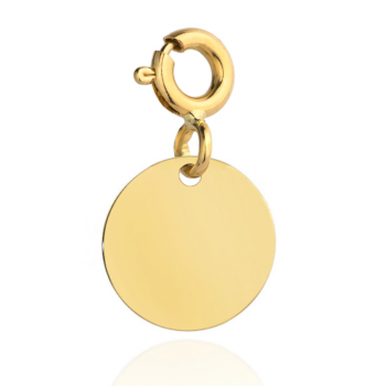 Zawieszka złota charms pełne kółko FUG6-20-Z00285-2